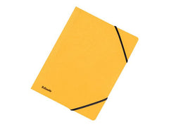 Gummibandsmapp presspan A4 gul - Primmeshiper