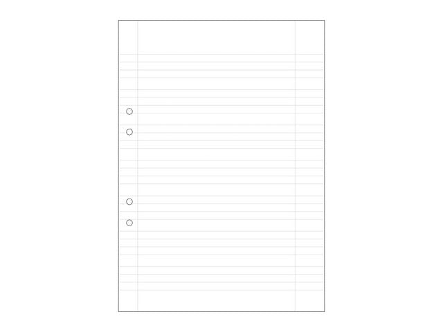 Lösblad A4 linj. 5+5+5+7mm hålat 500/fp - Primmeshiper