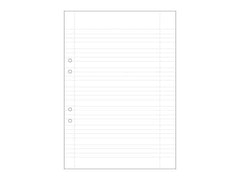 Lösblad A4 linj. 5+5+5+7mm hålat 500/fp - Primmeshiper