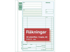 Blankett räkning med kopia A5 50 blad - Primmeshiper