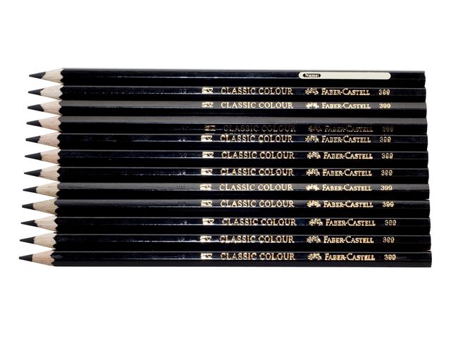 Färgpenna FABER-CASTELL svart 12/fp - Primmeshiper