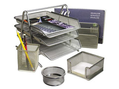 Kontorsset i trådmetall 5 enheter - Primmeshiper