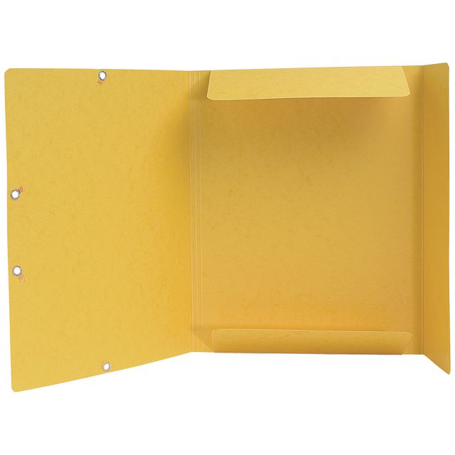 Gummibandsmapp EXACOMPTA 3-klaff A4 gul Primmeshiper
