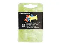 Kartnålar Push-pin transparent 25/fp Primmeshiper