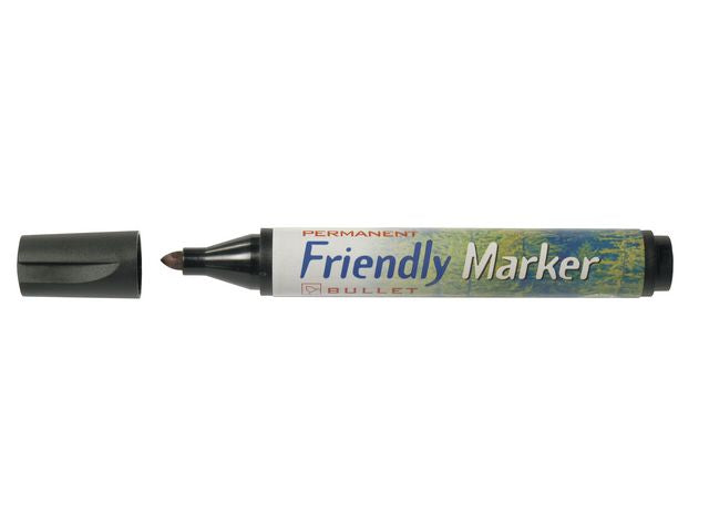 Märkpenna FRIENDLY rund svart - Primmeshiper