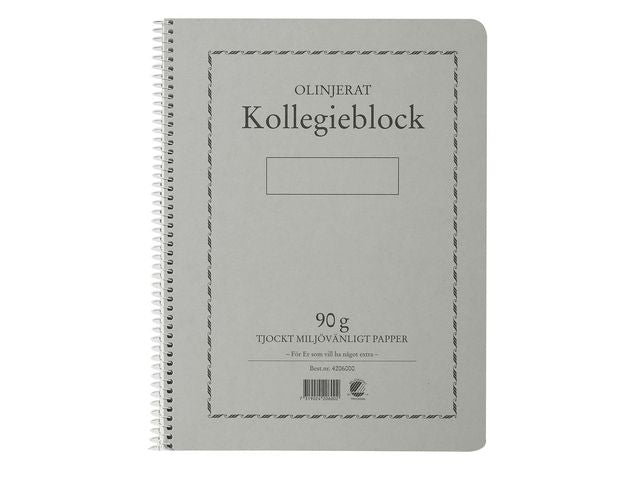 Kollegieblock A4 90g 70bl olinj TF - Primmeshiper