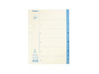 Pappregister JOPA A4 1-5 vit/blå - Primmeshiper