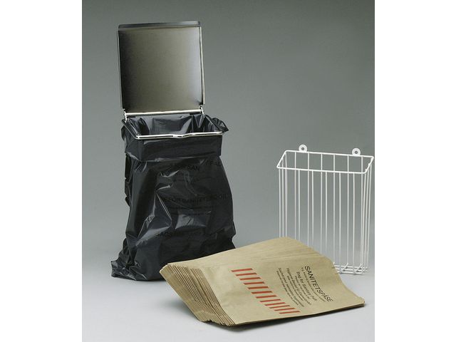 Sanitetspåse hållare med lock - Primmeshiper