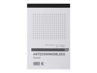 Anteckningsblock A6 100 blad perf rutat - Primmeshiper