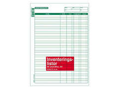 Blankett inventeringslista A4 - Primmeshiper