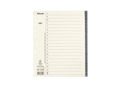 Pappregister Servo System A4+ A-Ö grå - Primmeshiper