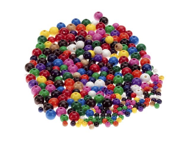 Träpärlor 5, 8 och 10mm 300/fp färg - Primmeshiper