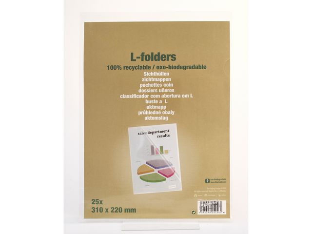 Aktmapp av återv PP A4 0.12 ofärg 25/fp - Primmeshiper