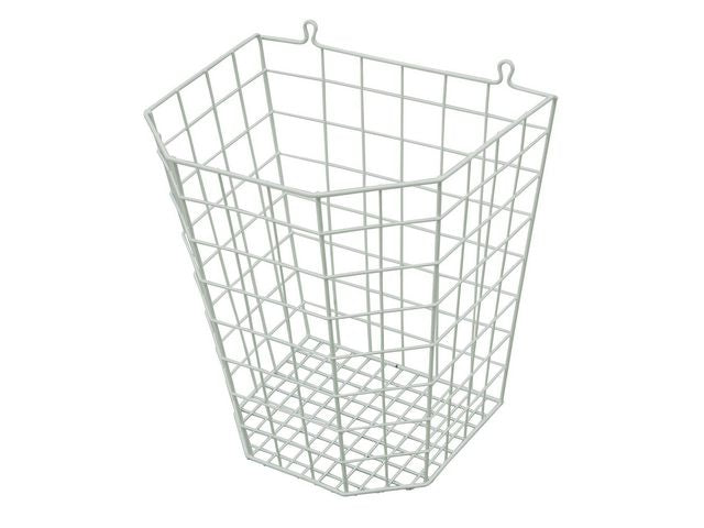 Papperskorg plastad tråd 24L vit - Primmeshiper