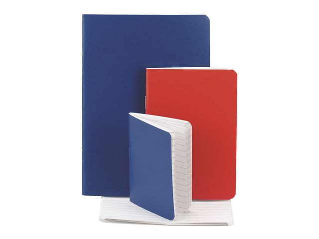 Anteckningsbok Häft omsl A7 blå 40bl - Primmeshiper