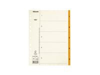 Pappregister Servo A4 1-5 orange flik - Primmeshiper