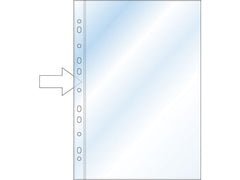Plastficka A4 0,06mm öppen ryggsida - Primmeshiper
