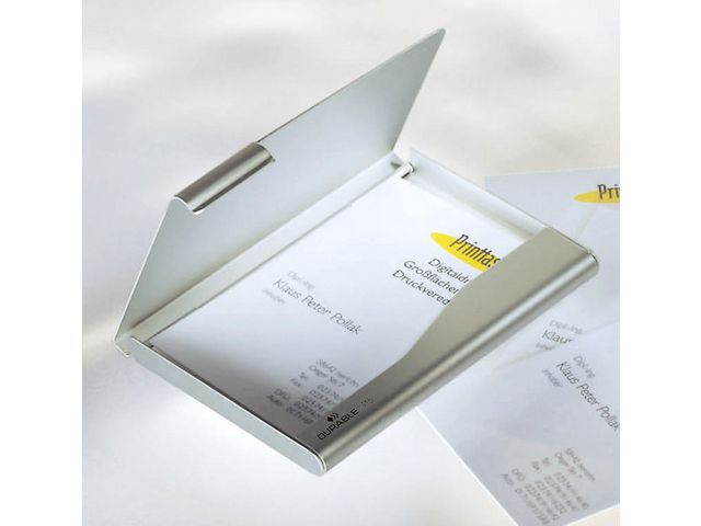 Visitkortshållare DURABLE aluminium - Primmeshiper