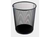 Papperskorg trådmetall 18L svart - Primmeshiper