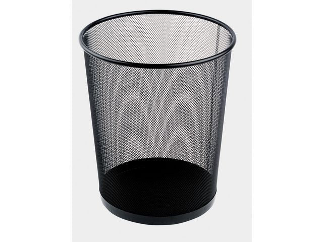 Papperskorg trådmetall 18L svart - Primmeshiper
