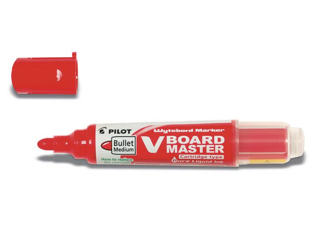 Whiteboardpenna PILOT V Board rund röd - Primmeshiper