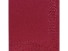 Servett 3-lags 40x40cm vinröd 125/fp - Primmeshiper