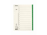 Pappregister Servo A4 1-12 grön flik - Primmeshiper