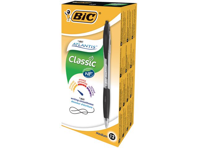 Kulpenna BIC Atlantis Classic 1,0 svart - Primmeshiper