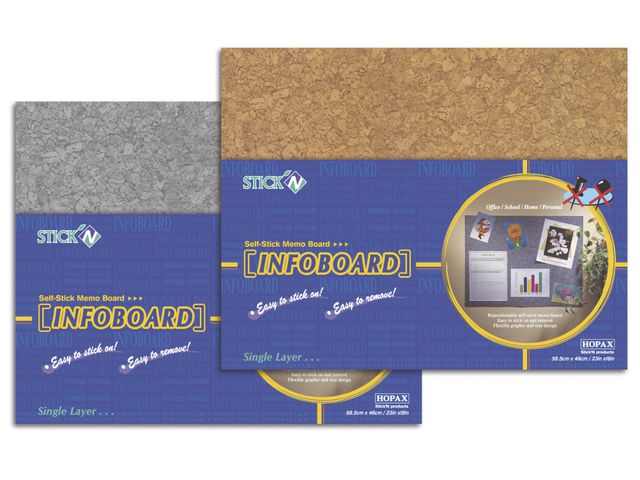 Anslagstavla självhäftande 46x58cm Brun - Primmeshiper