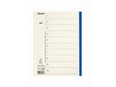 Pappregister Servo A4 1-10 blå flik - Primmeshiper