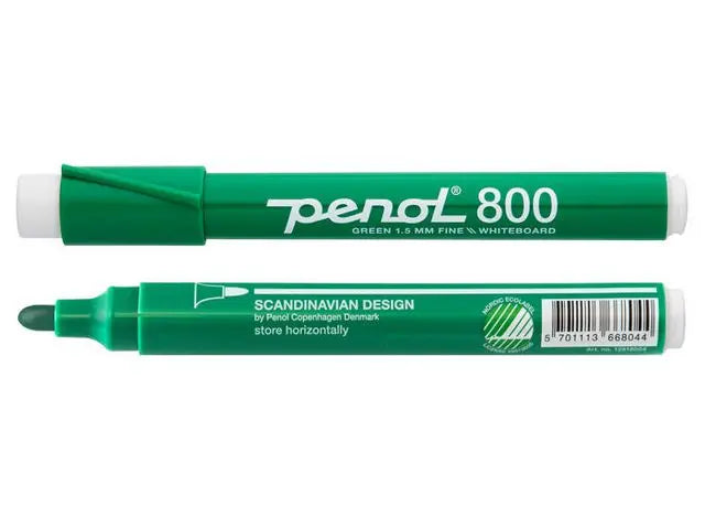 Whiteboardpenna PENOL 800 rund grön - Primmeshiper