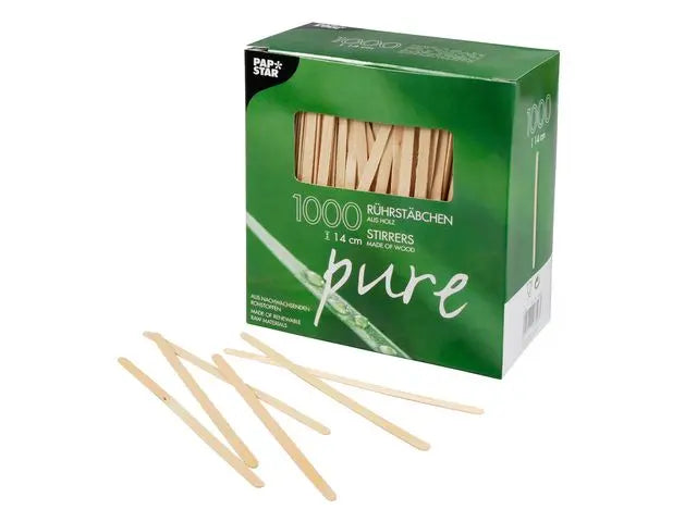 Rörpinne PURE Trä 14cm x 5mm 1000/fp - Primmeshiper