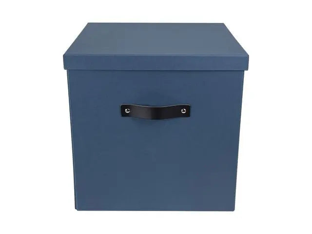 Förvaringsbox m.lock kartong stor blå - Primmeshiper