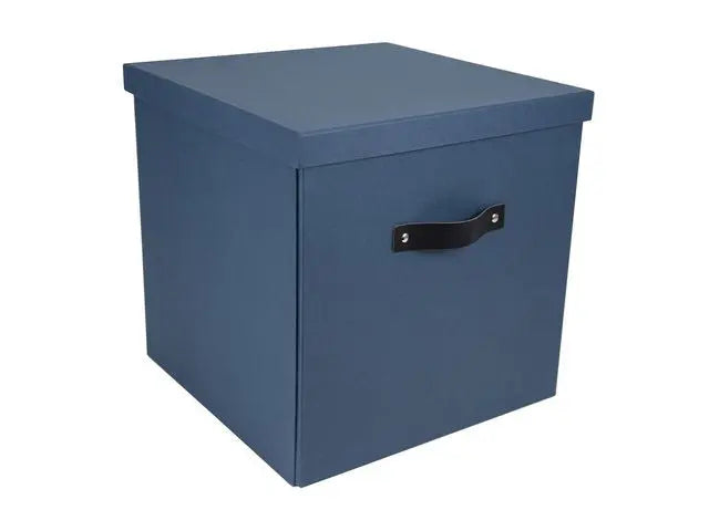 Förvaringsbox m.lock kartong stor blå - Primmeshiper