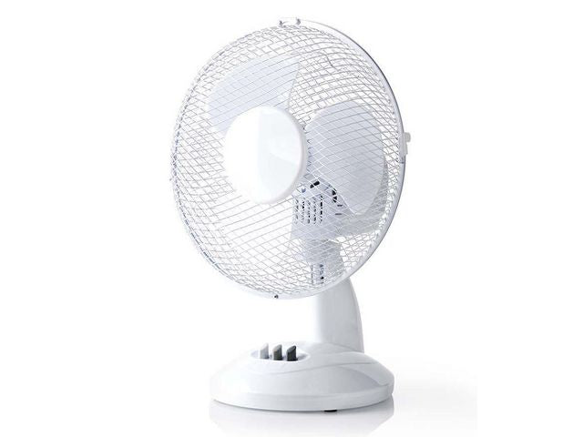 Bordsfläkt NEDIS 23 cm 22W plast vit - Primmeshiper