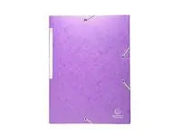 Gummibandsmapp 3-klaff A4 600g lila - Primmeshiper