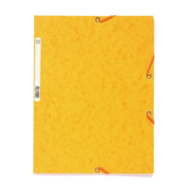 Gummibandsmapp EXACOMPTA 3-klaff A4 gul Primmeshiper