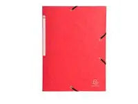 Gummibandsmapp 3-klaff A4 600g röd - Primmeshiper