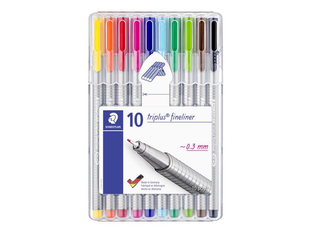 Fineliner STAEDTLER triplus 10 färger - Primmeshiper