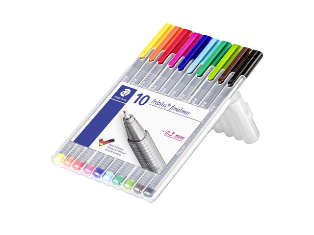 Fineliner STAEDTLER triplus 10 färger - Primmeshiper