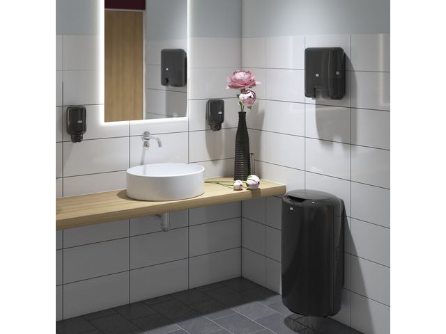 Papperskorg TORK B1 50L svart Primmeshiper