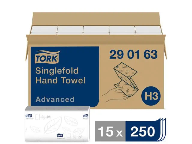 Handduk TORK Adv H3 2-lag vit 3750/fp - Primmeshiper