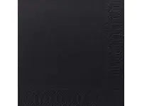 Servett 3-lags 24x24cm svart 250/fp - Primmeshiper