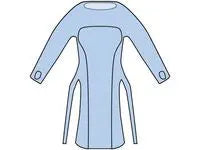 Förkläde 980x1250mm lång ärm blå 20/fp - Primmeshiper