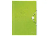 Gummibandsmapp LEITZ WOW 3-kl A4 PP grön - Primmeshiper