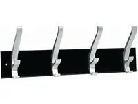 Klädhängare UNILUX 4 krokar svart/metall - Primmeshiper