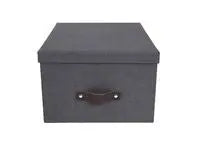 Förvaringsbox m.lock kartong svart - Primmeshiper