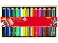 Färgpennor SENSE trälåda 40 färger - Primmeshiper