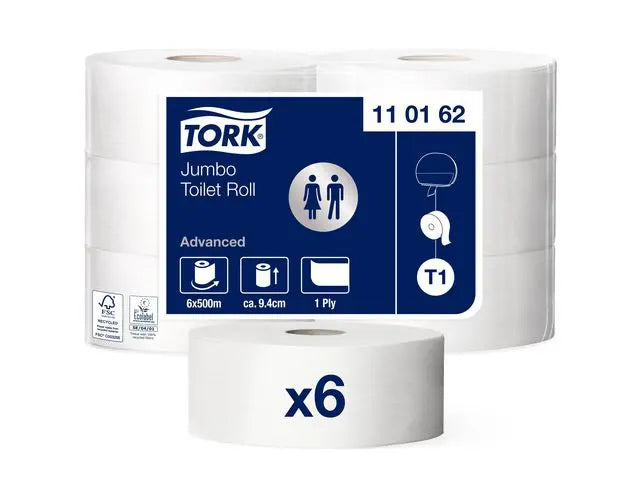 Toalettpapper TORK Uni T1 1-lag 500m - Primmeshiper