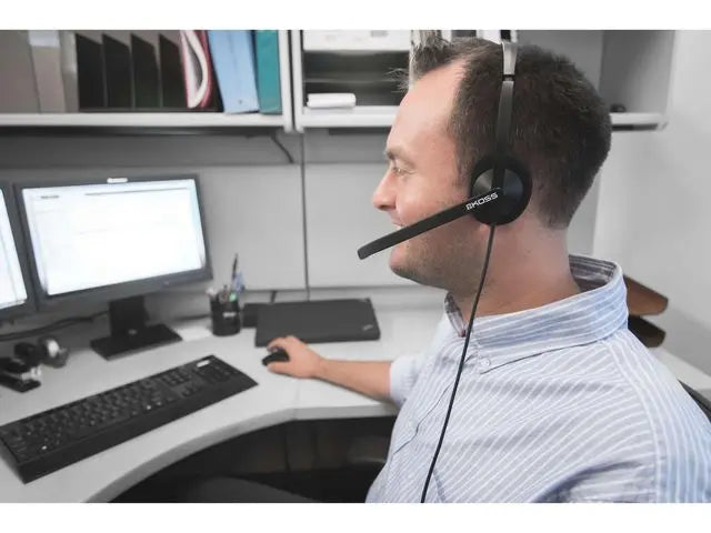 Datorheadset KOSS headset CS200 USB sva - Primmeshiper